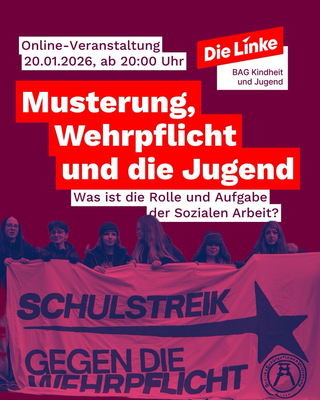 Online-Veranstaltung: Musterung, Wehrpflicht und die Jugend – Rolle und Aufgaben der Sozialen Arbeit